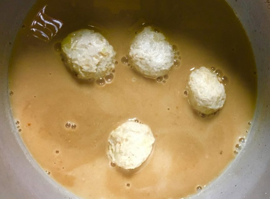 豆乳みそのお団子スープの作り方（工程５）