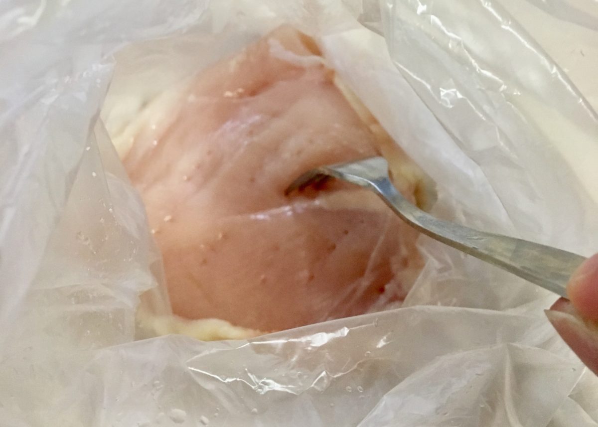 鶏むね肉の下準備（工程２）