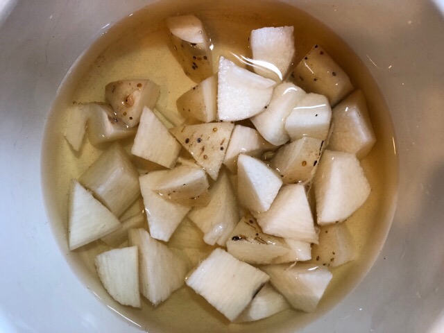 長芋のおかず味噌汁の作り方（工程３）
