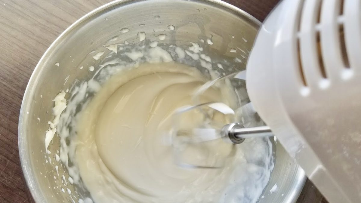 チーズケーキの作り方（工程１）